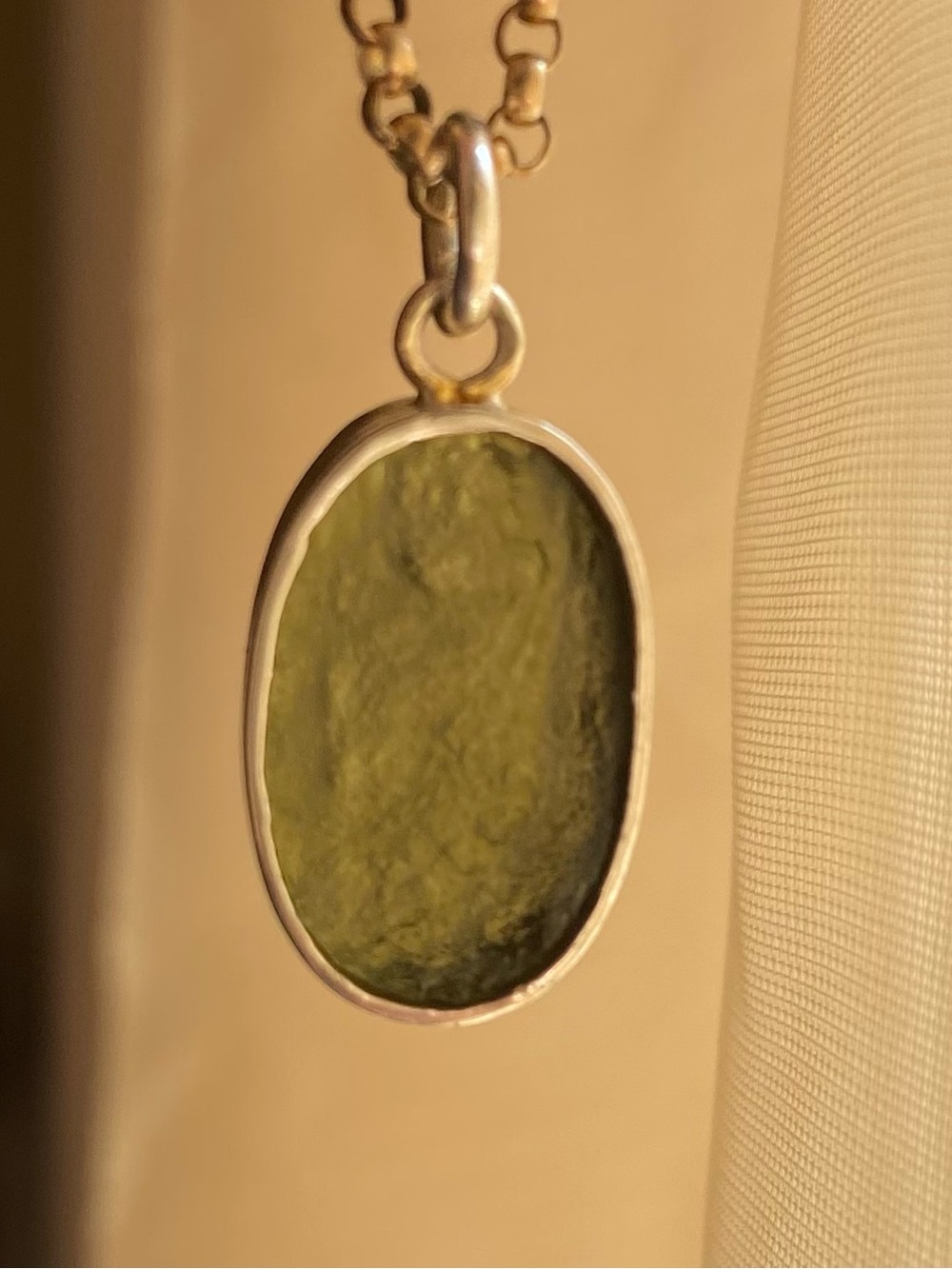 Authentic Moldavite Pendant - Picture 5 of 9
